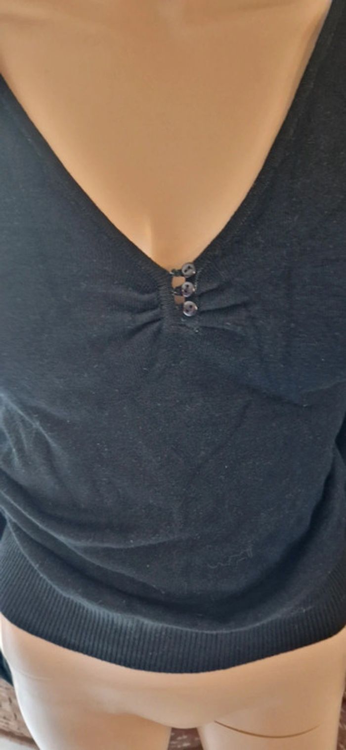 Joli pull noir femme an'ge - photo numéro 3