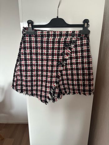short jupe pied-de-poule