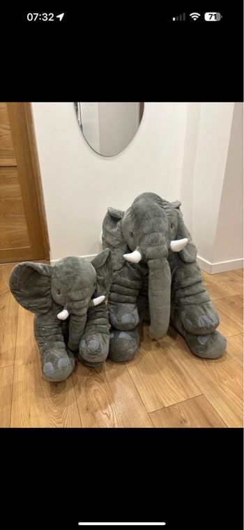 Peluches éléphants 
