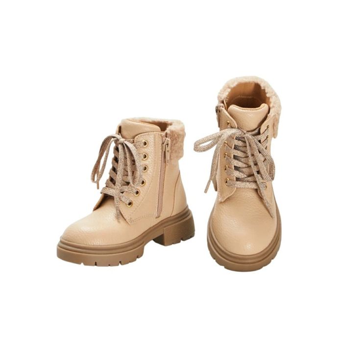 ⭐  Bottines fourrées beige
pointure 26 Kiabi #emyfleury_pointure26fille