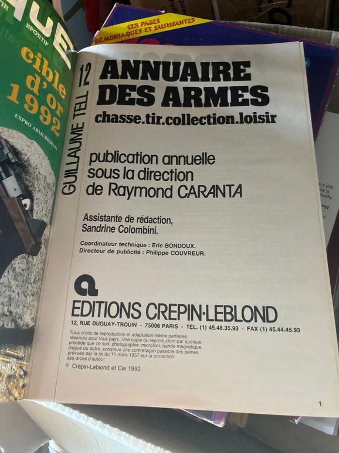 Annuaire des Armes n°12 – Guillaume Tell – Éd. Crépin-Leblond – Rare Collectors - photo numéro 2