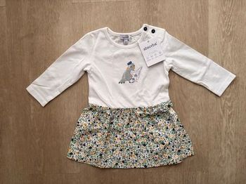 Robe bébé Absorba 9-12 mois - neuve avec étiquette -