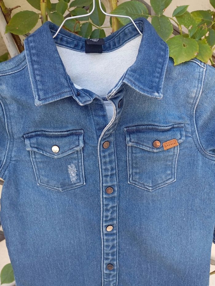 Veste demi-saison en jean 3/4 ans - photo numéro 2