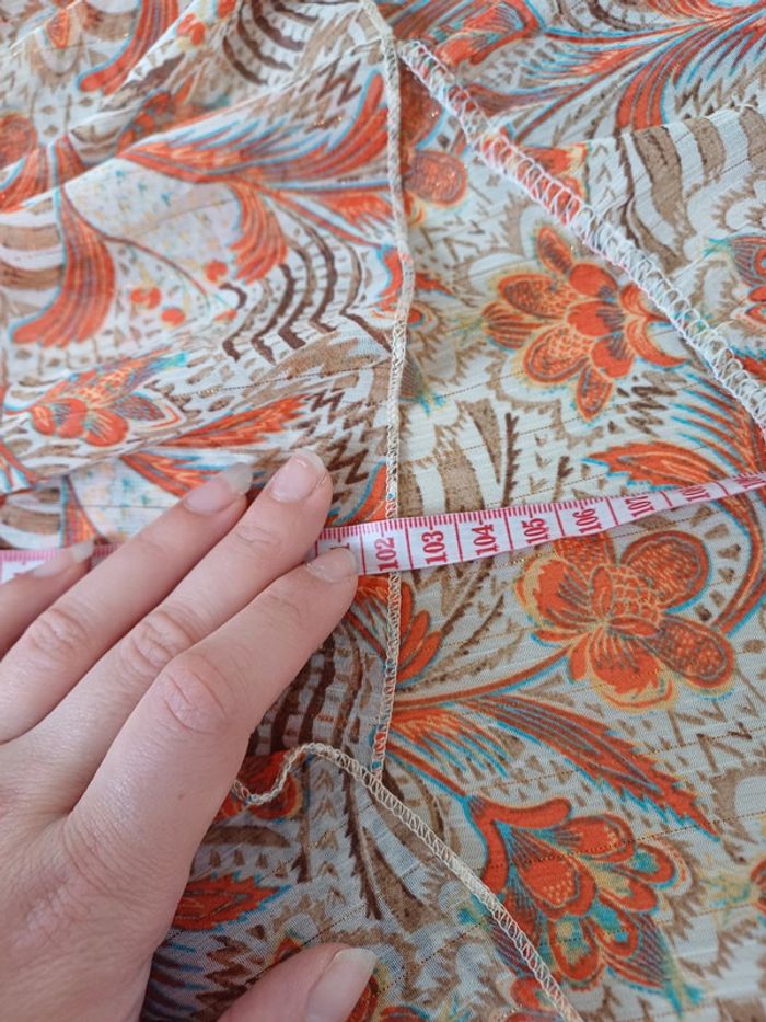 Robe fluide cache-coeur Flamant Rose taille M 38 - photo numéro 13