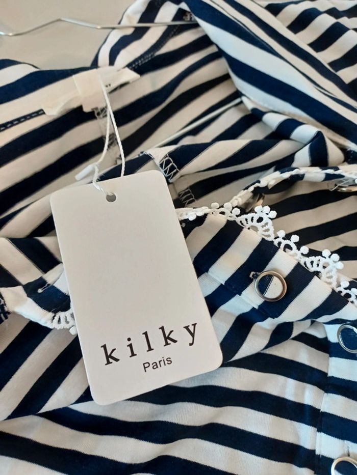 Combishort rayée neuve Kilky taille S/M 36/38 - photo numéro 9