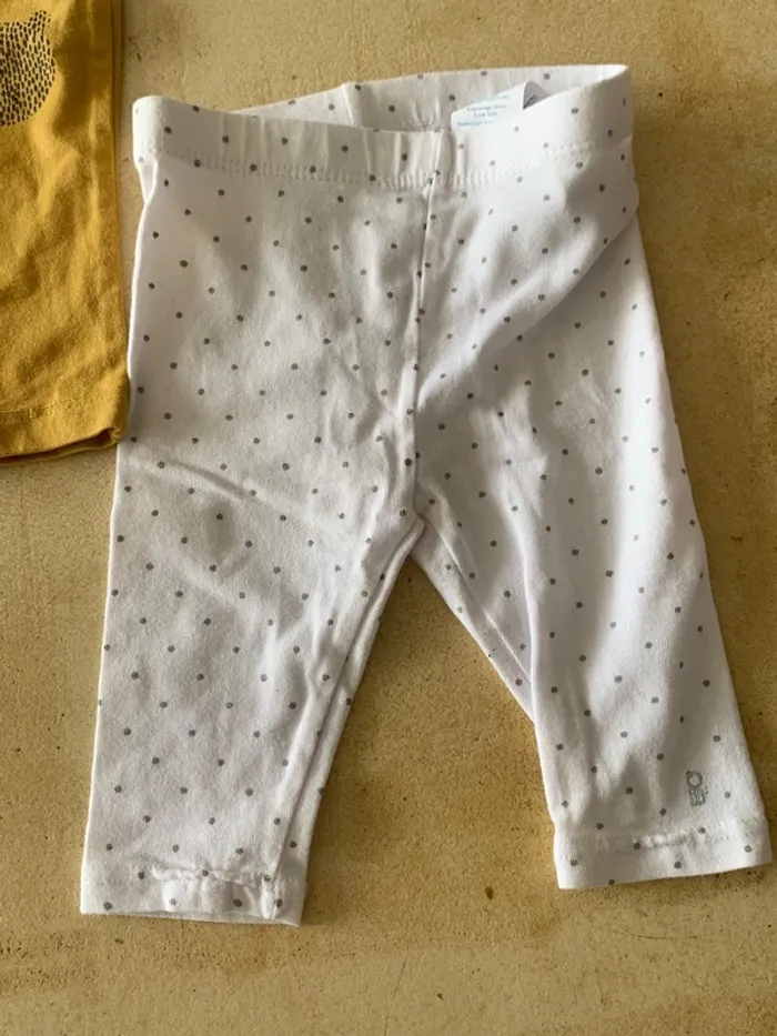 Lot 4 leggings pantacourts short bébé fille 3 mois été - photo numéro 2