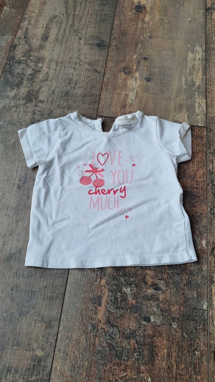 T-shirt bel&bo 6 mois 68 cm en très bon état 👌