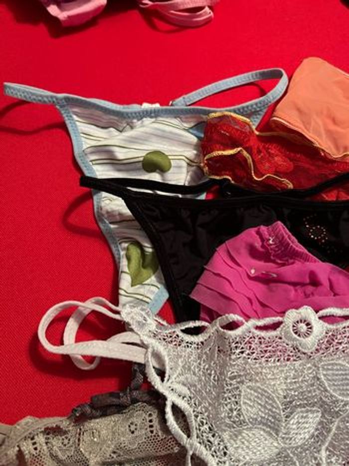 Lot de 7 strings culottes tangas sous vêtements lingerie XL 42 - photo numéro 2