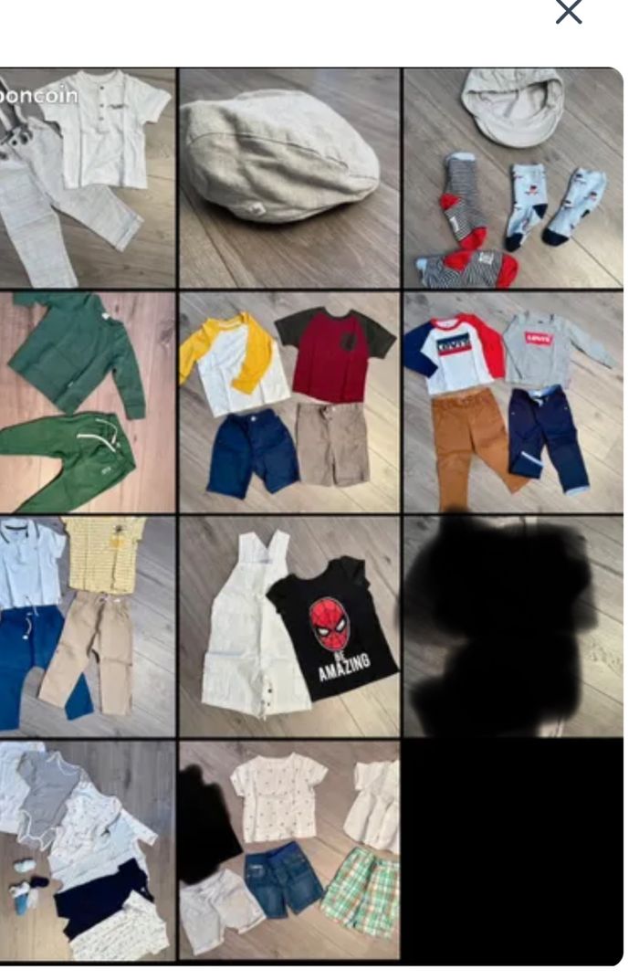 Lot de vêtements garçon 12/18 mois, 80/86 cm.