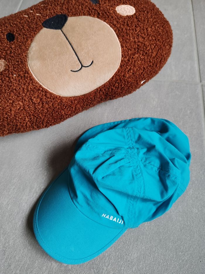 Casquette nabaji décathlon anti uv bleu 6/9m