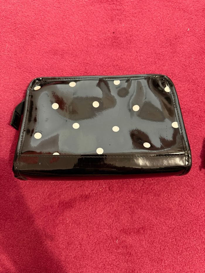 Trousse femme, Lancôme, vernis noir, pois blanc - photo numéro 1