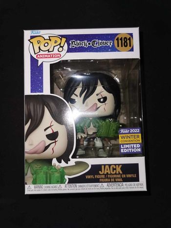 Figurine Funko Pop / Jack N°1181 / Black Clover / 2022 Winter Convention Limited Edition
