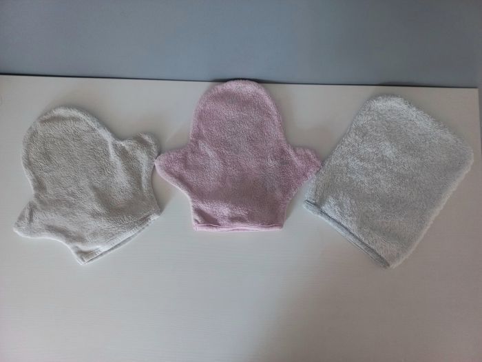 Lot gants de toilette - photo numéro 2