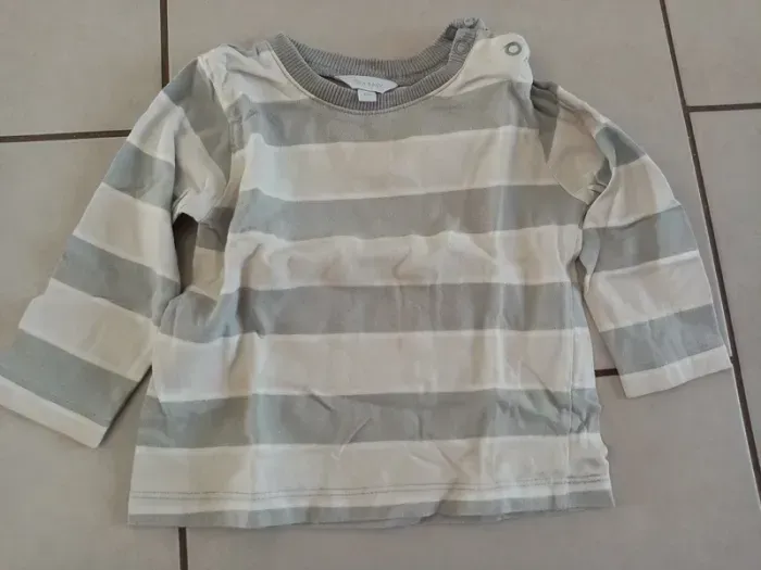 T-shirt rayé manches longues