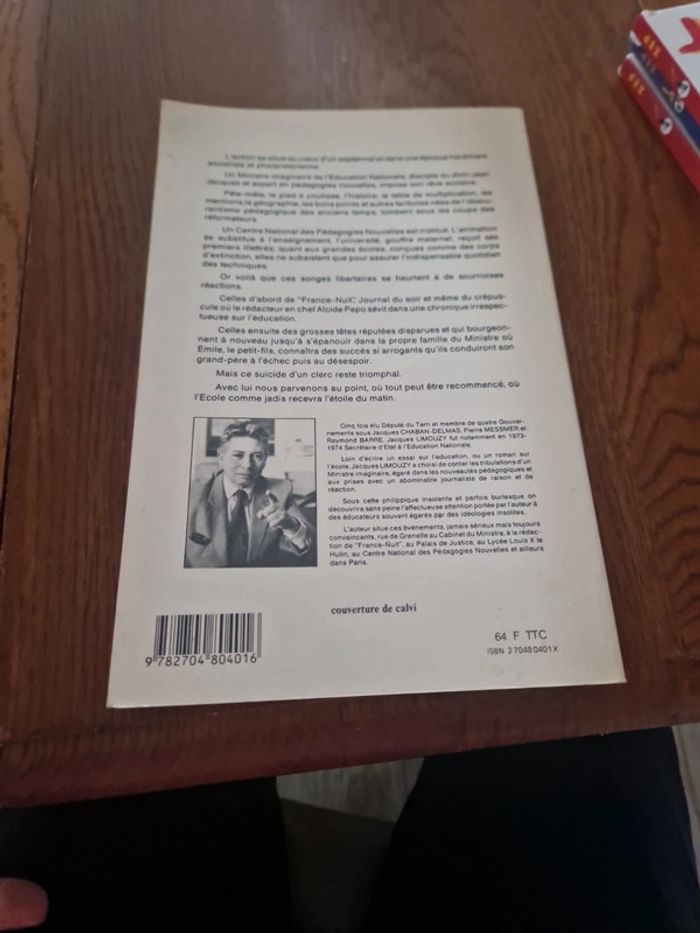 Livre la révolte des illettrés Jacques Limouzy dedicace Claude Salvan - photo numéro 2