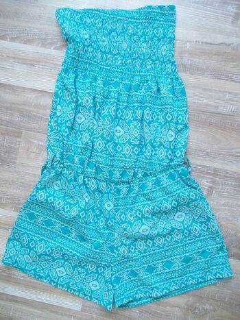 Combi-bustier imprimé vert XS/S (Combi1)