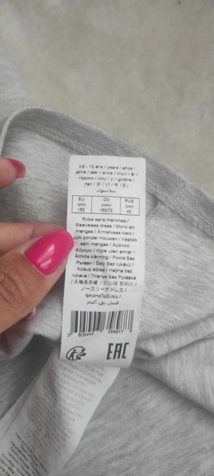 Petite robe Polo grise col blanc sans manches Way by IKKS XS zip décolleté - photo numéro 10