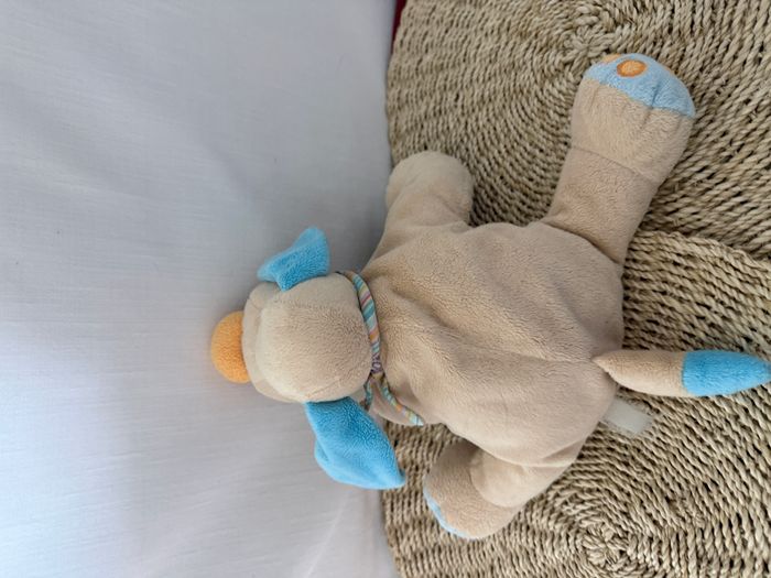 Doudou chien Bo beige bleu JOLLYMEX - photo numéro 4