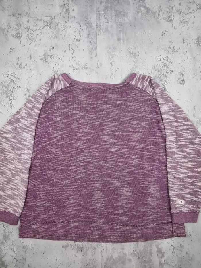 Pull col rond Champion mauve, XL femme - photo numéro 4