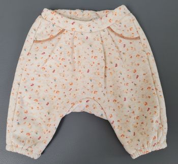 Pantalon molletonné 1mois fille