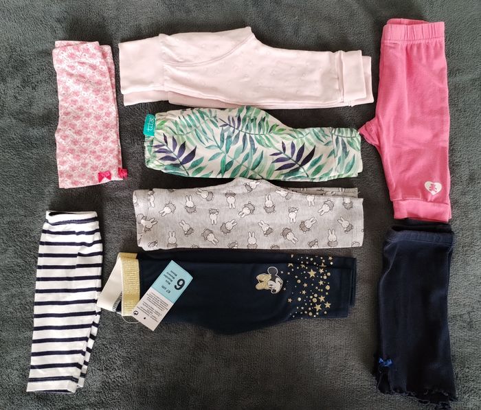 Lot 8 legging 6 mois