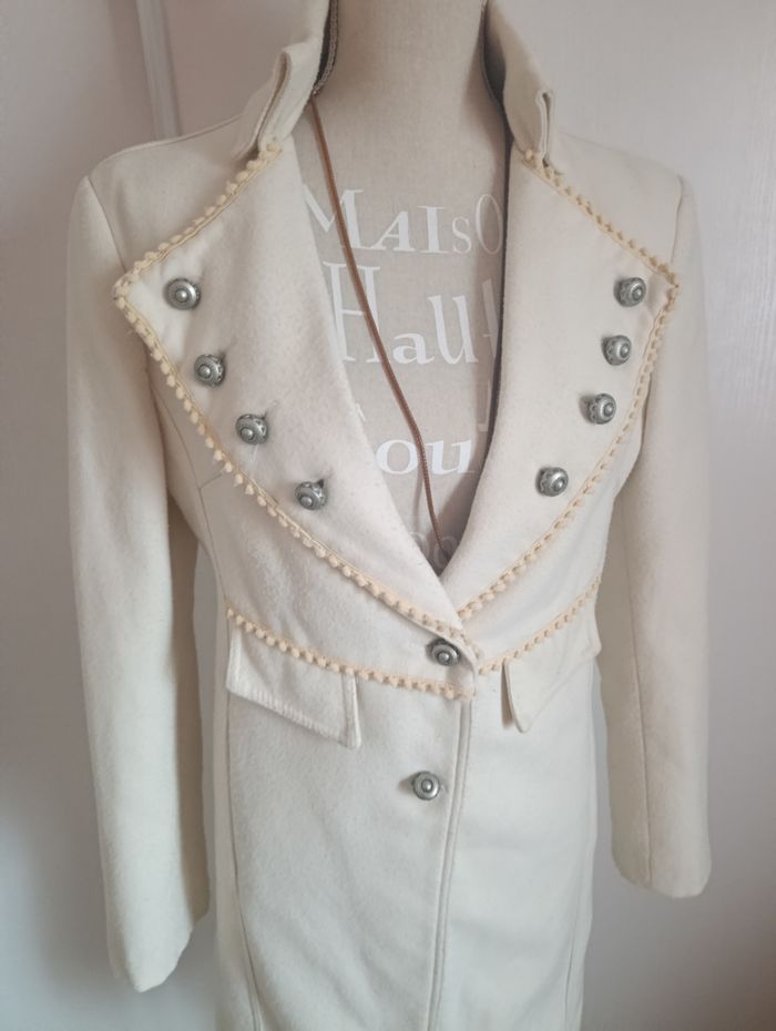 Manteau italien Rinascimento – 80% laine – Taille L (convient M) - photo numéro 2