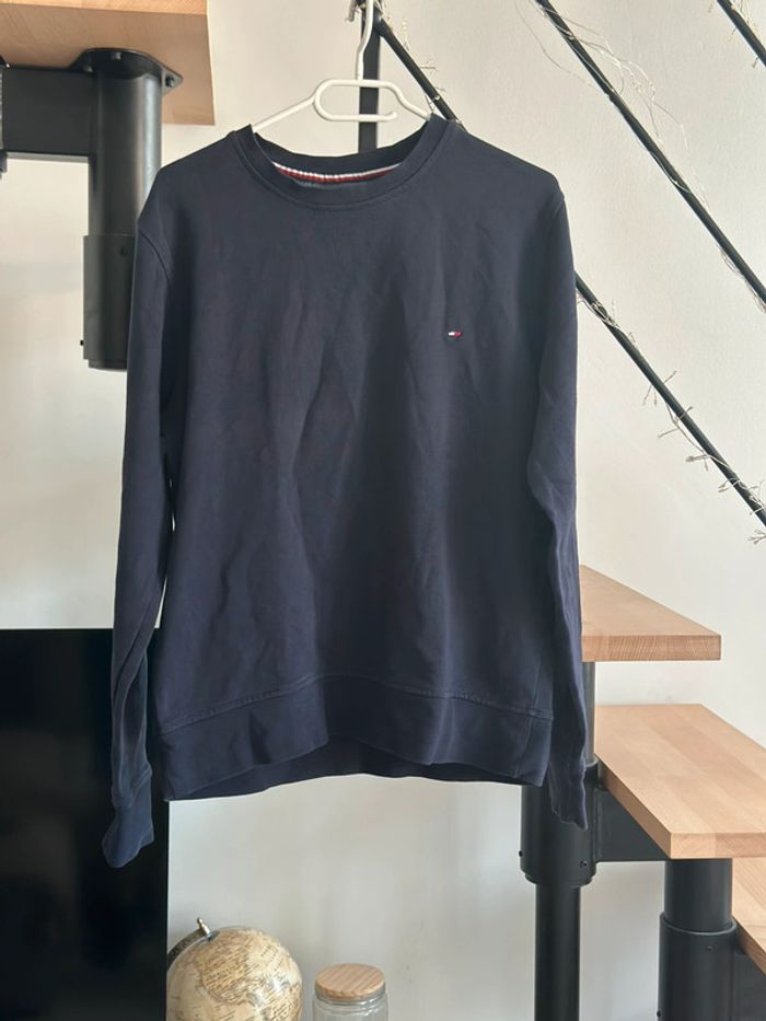 Sweat Tommy Hilfiger bleu marine col rond - Taille M