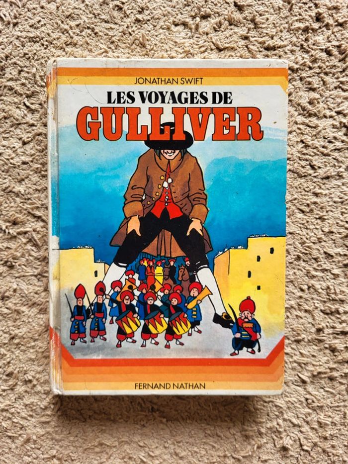 Livre ancien pour enfants "Les voyages de Gulliver" de Jonathan Swift - Nathan 1977