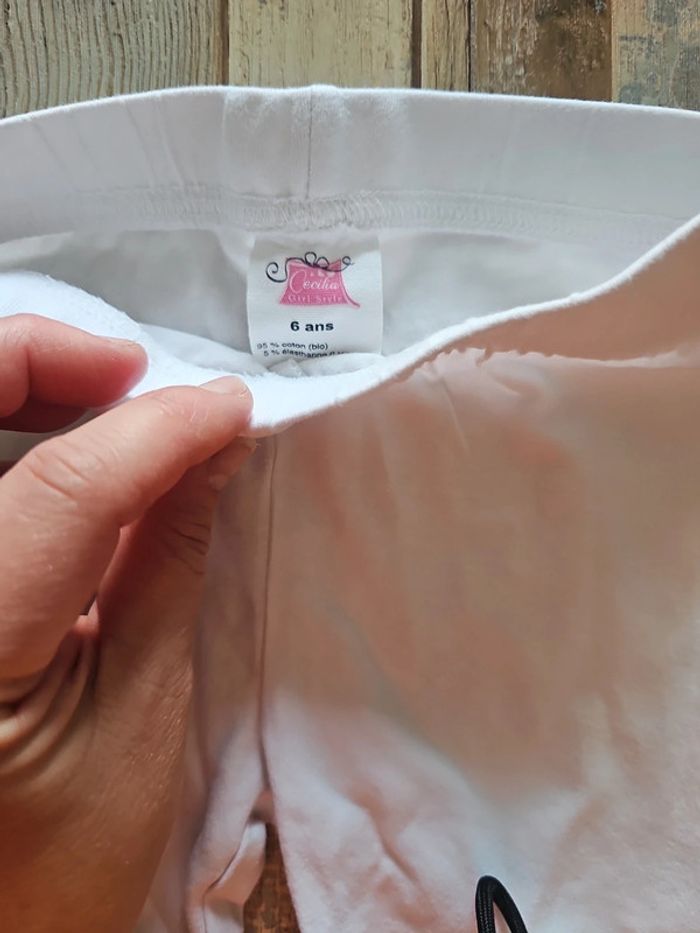 Lot de 2 leggings fille court Taille 6 ans - photo numéro 2