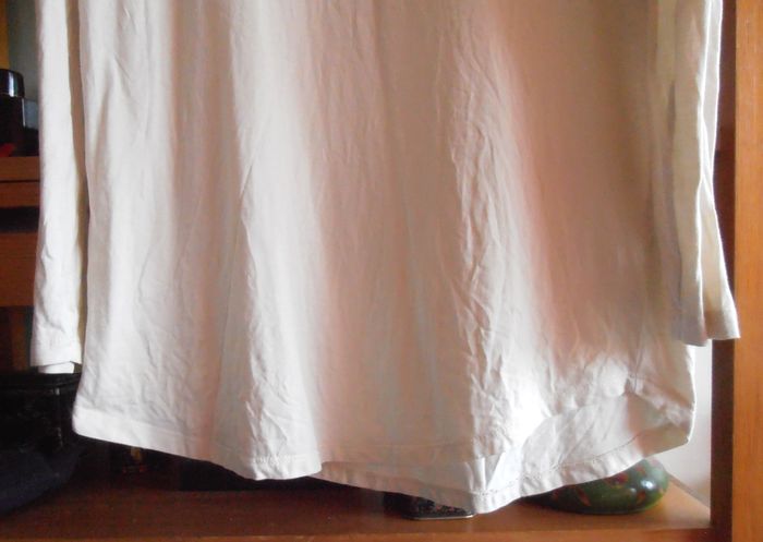 T-shirt homme, ASOS, taille M, blanc, 100% coton, motif oiseaux, manches longues - photo numéro 3