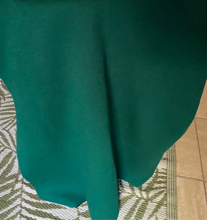 Coupon de tissu   Réversible  vert &noir - photo numéro 2