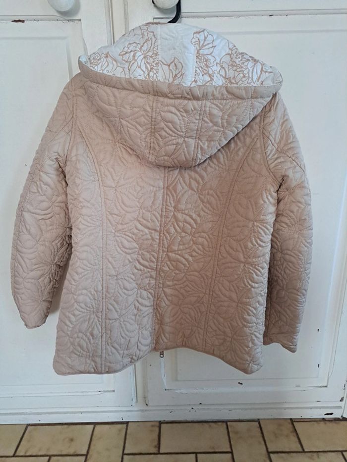 Magnifique veste demi saison beige ou blanche L - photo numéro 4