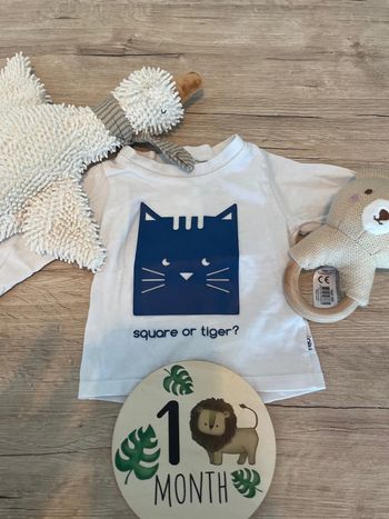 T shirt mixte haut bébé 1 mois obaibi