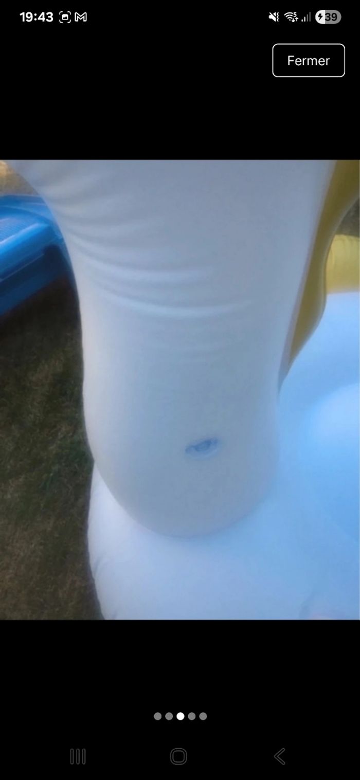 Bouée île gonflable licorne - photo numéro 3