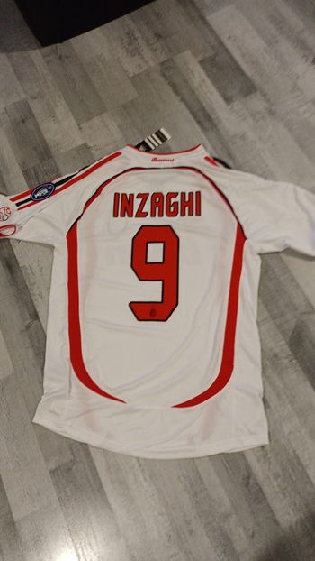 Maillot AC Milan 2007 Finale Ligue des Champions Inzaghi 9 + médaille commémorative – taille L 🇮🇹