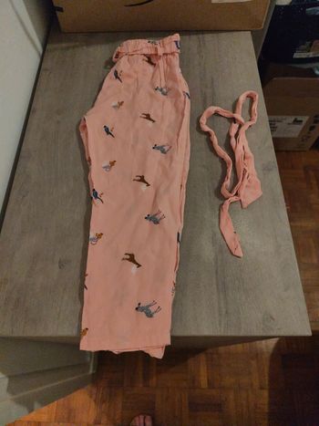 Pantalon fluide rose