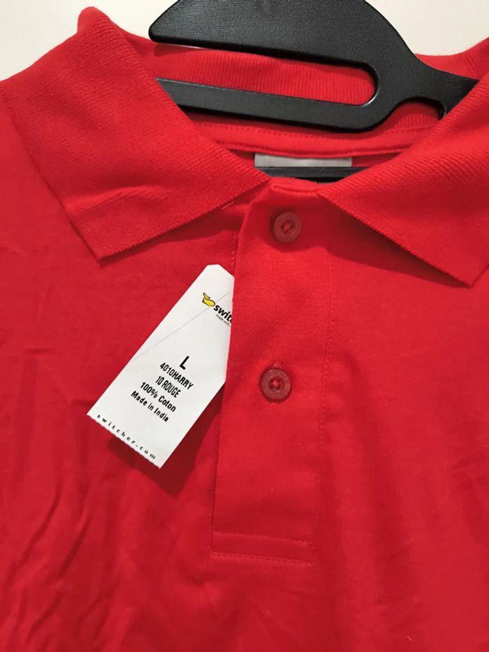 T shirt polo taille L neuf switcher - photo numéro 2
