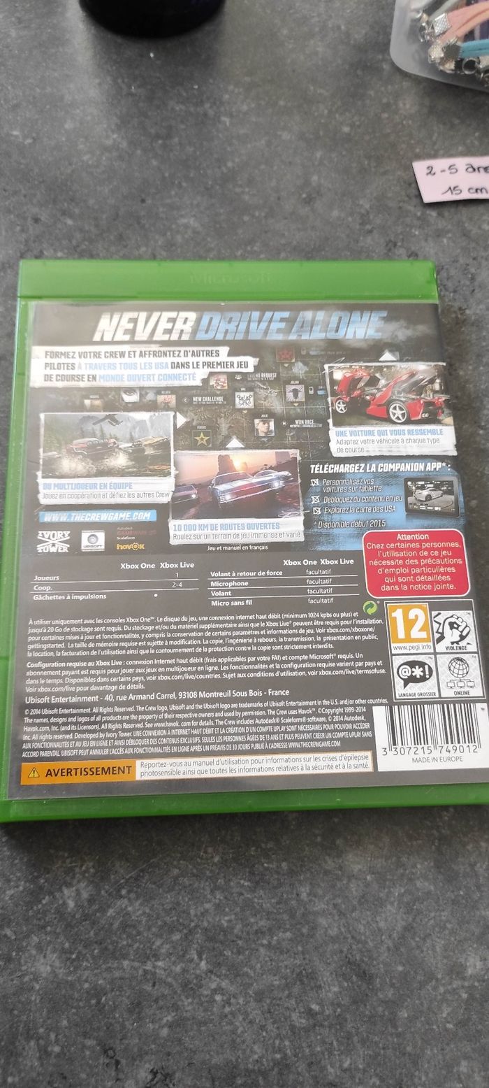 Jeu Xbox one "The crew" - photo numéro 2