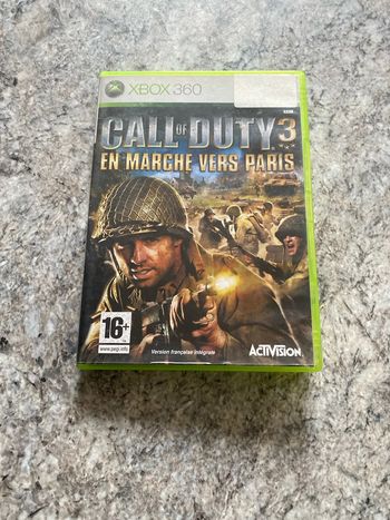 call of duty 3 en marche vers paris xbox 360