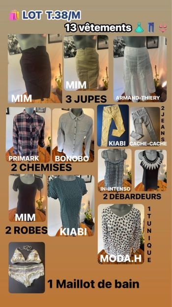 vêtements de marque taille 38. M