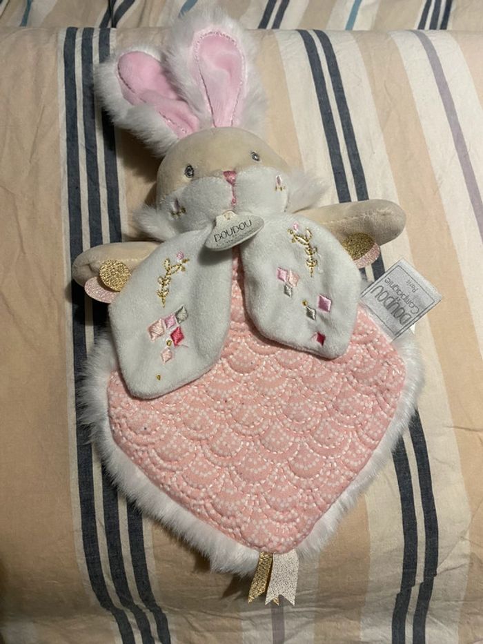 Doudou plat Doudou et Compagnie lapin - photo numéro 2