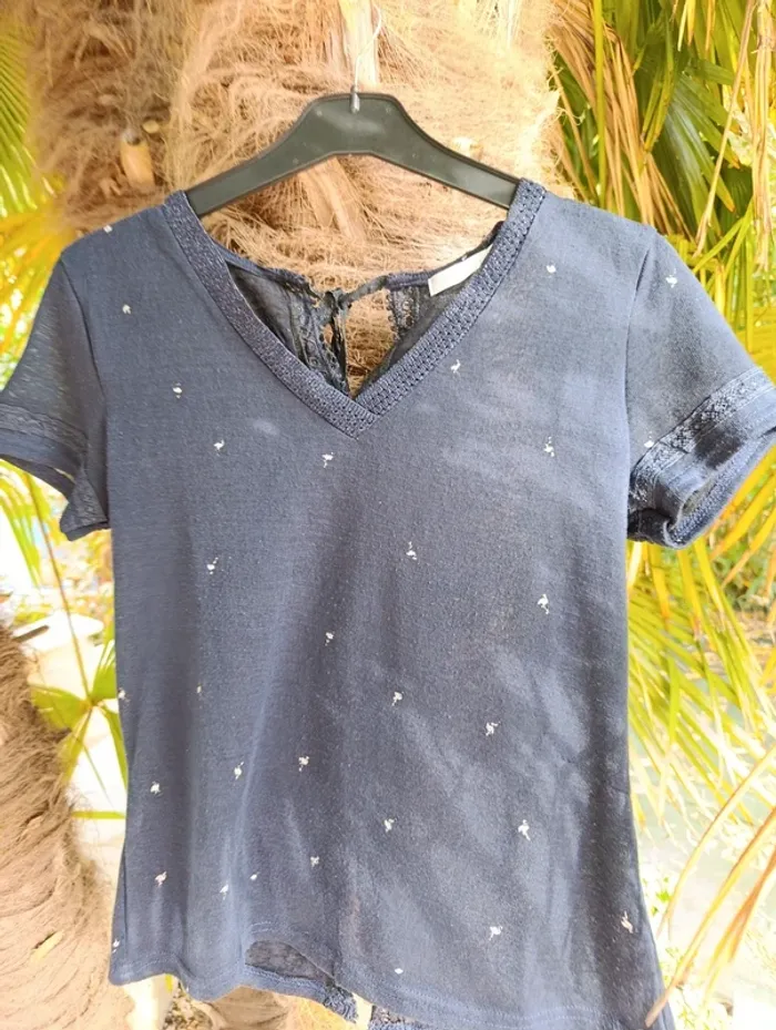 T.shirt motifs argentés