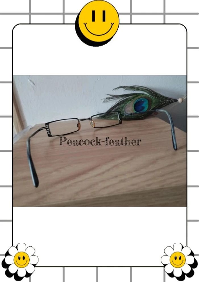 Monture de lunettes de vue noire - photo numéro 3
