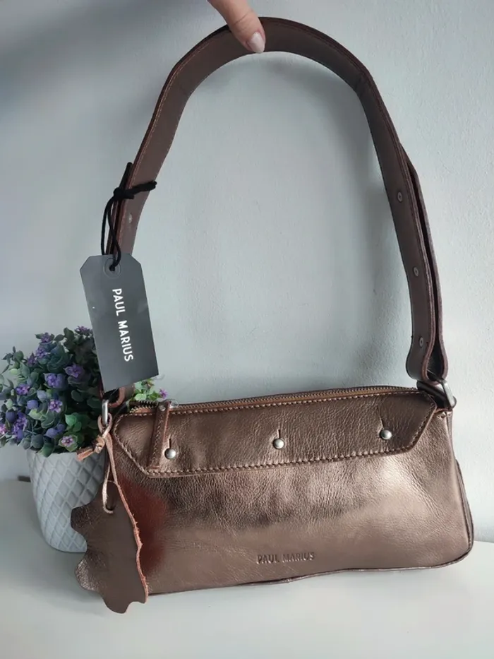Sac à main en cuir Billie cuivré Paul Marius