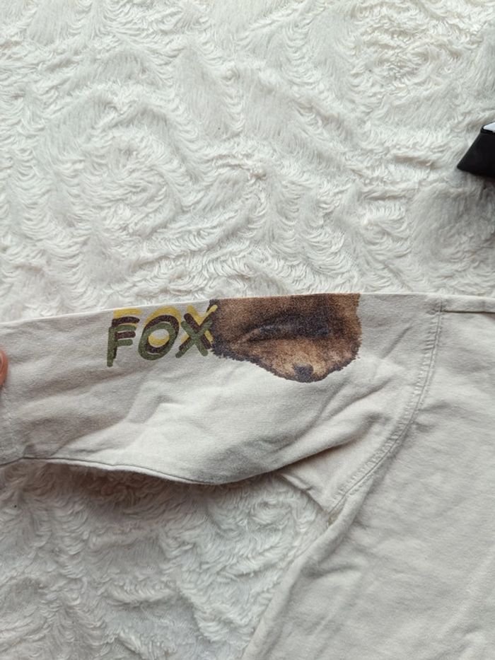 Sous pull col roulé Garçon 12 mois renard Fox 100% coton - photo numéro 4