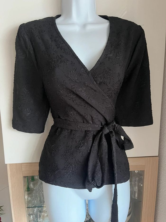 Blouse cache cœur ichi taille m - photo numéro 2