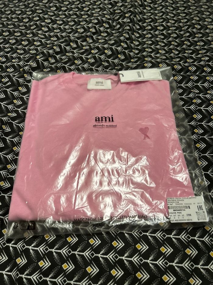 Pull AMI – Neuf avec étiquettes – Taille S – Rose pâle - photo numéro 5