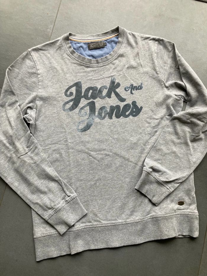 Pull Gris homme Jack & Jones de taille M