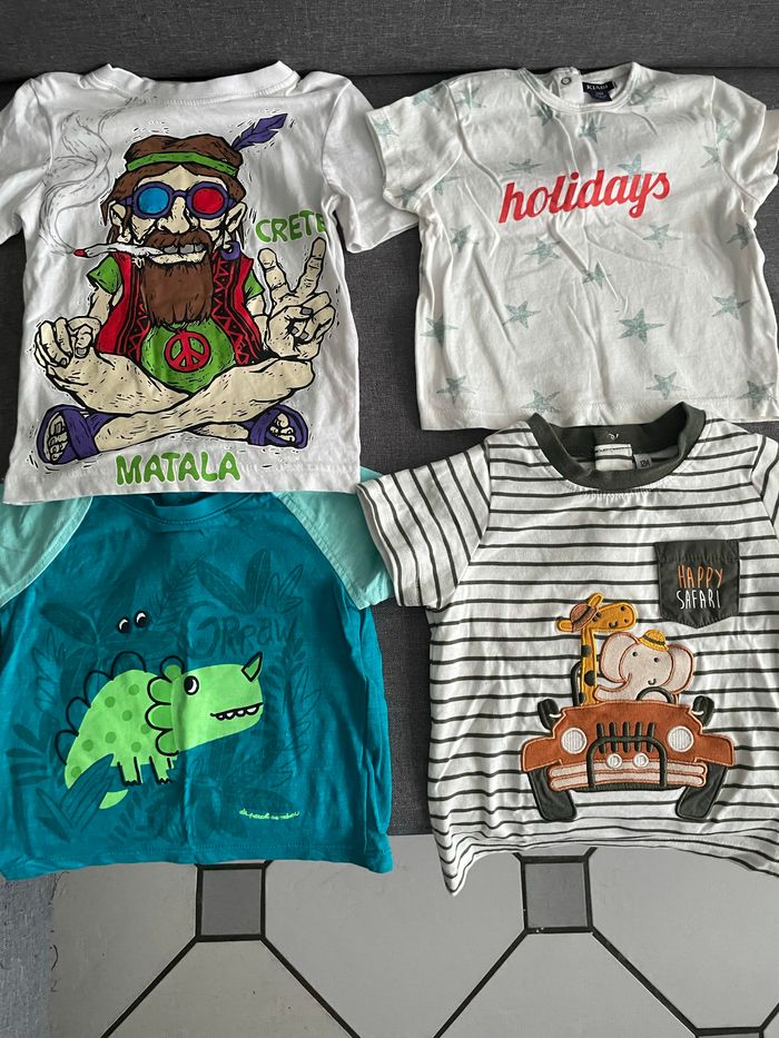 Lot de 4 tshirts 12mois