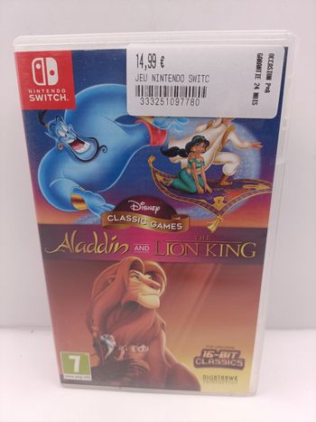 Jeu switch Disney Classic Aladdin et le Roi Lion